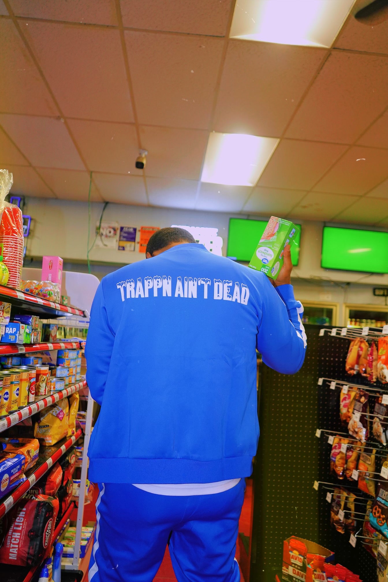 “Trappin ain’t dead” tracksuits